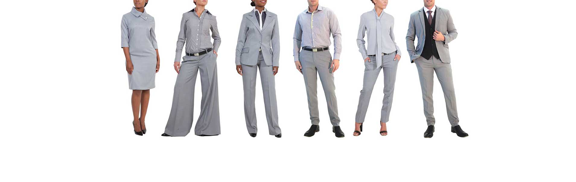 karma clothing corporate wear range grey